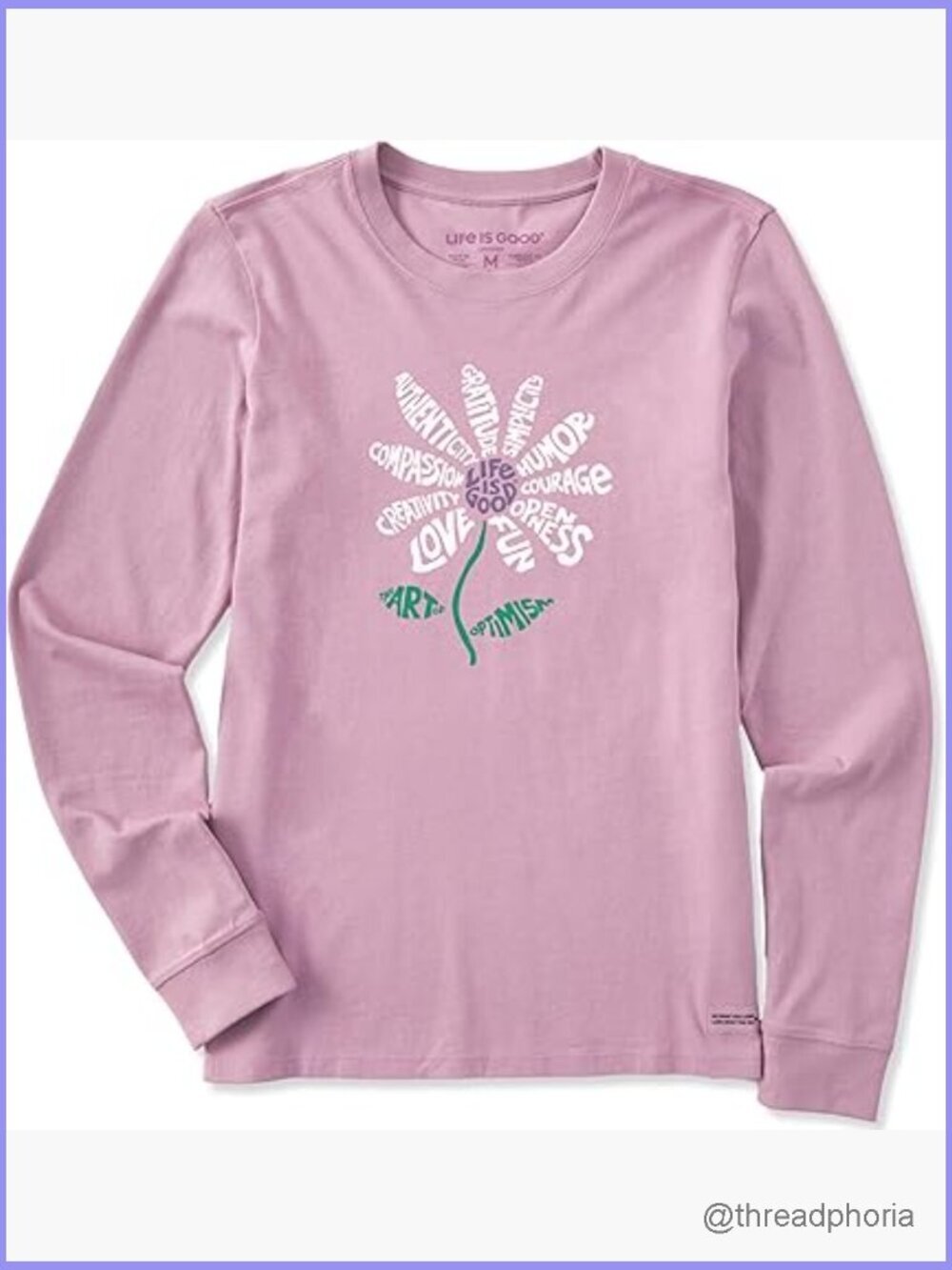 Long Sleeve Cotton Graphic T-Shirt Superpowers Daisy